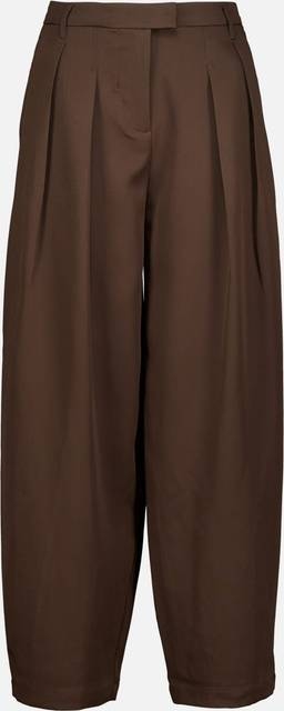 Pieces Pcolivia Mw Barrel Pants Noos Bc Kvinde - Brown