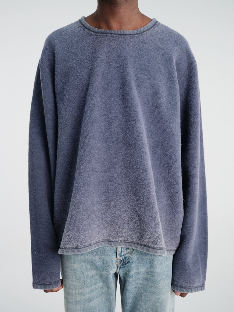 double lock u neck in grape alloy star fleece