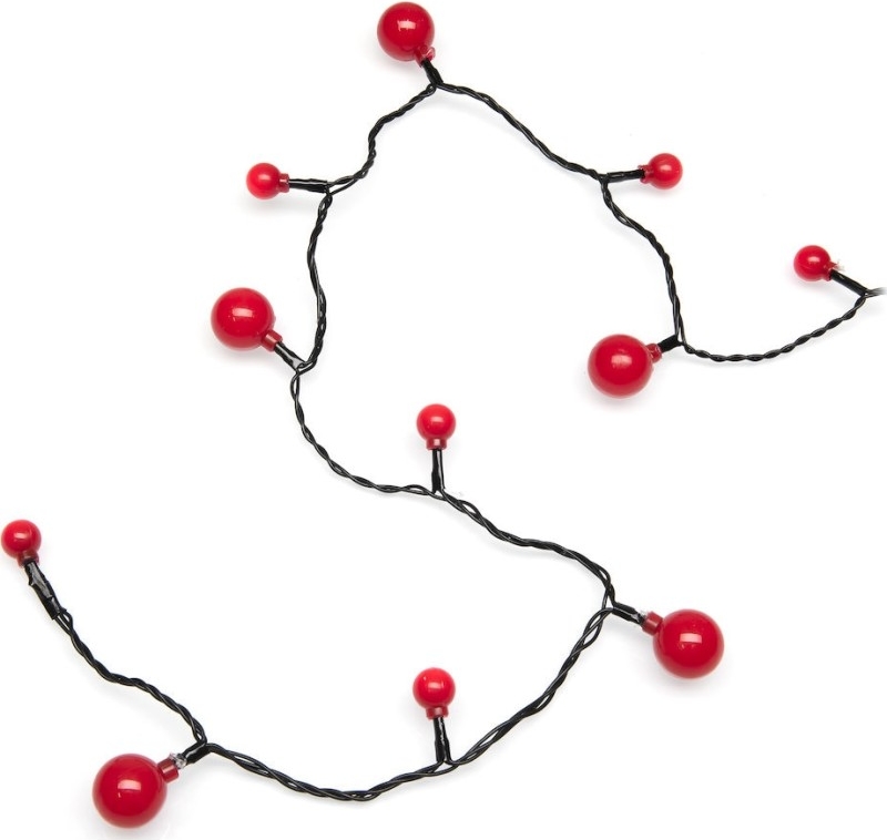 Konstsmide Cherry lyslenke utendørs, rød
