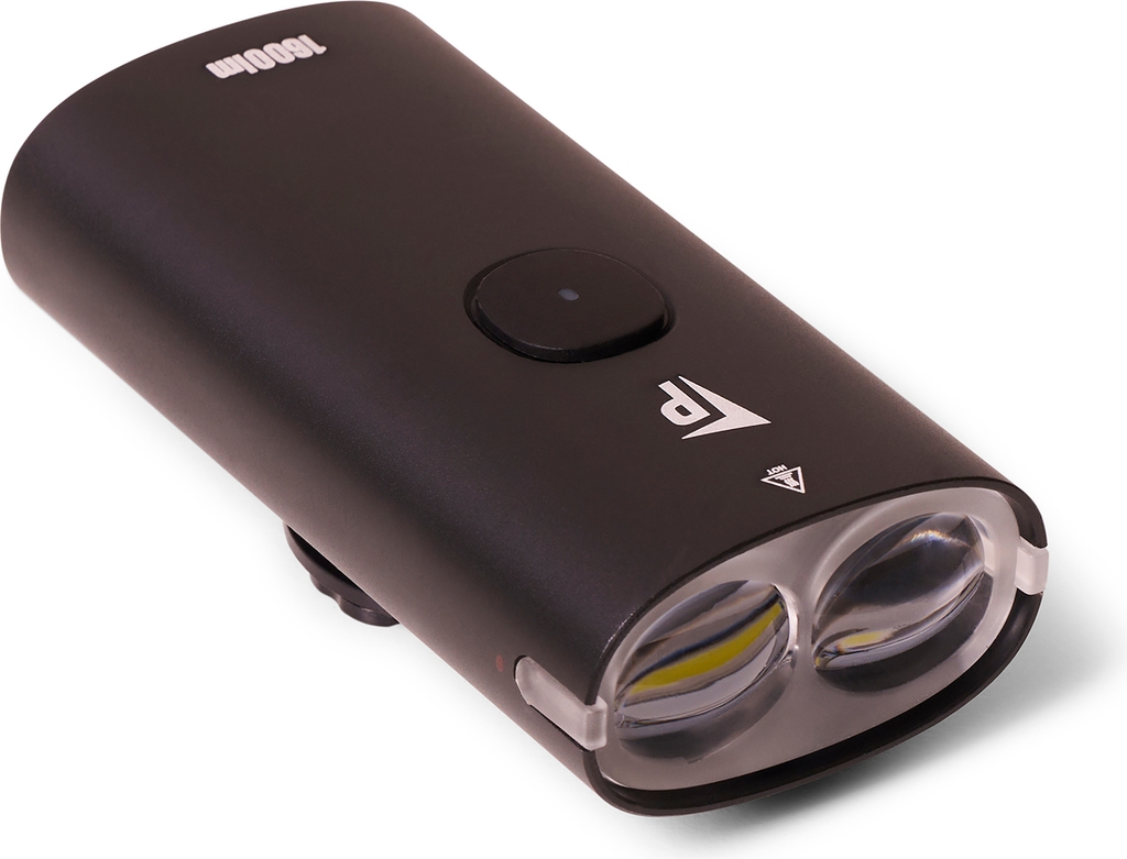 Pathtaker forlygte med 1600 lumen genopladelig - med lygteholder og beslag til Garmin