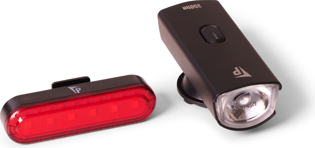 Pathtaker lygtesæt 350 og 10 lumen genopladelig - inklusiv lygteholder