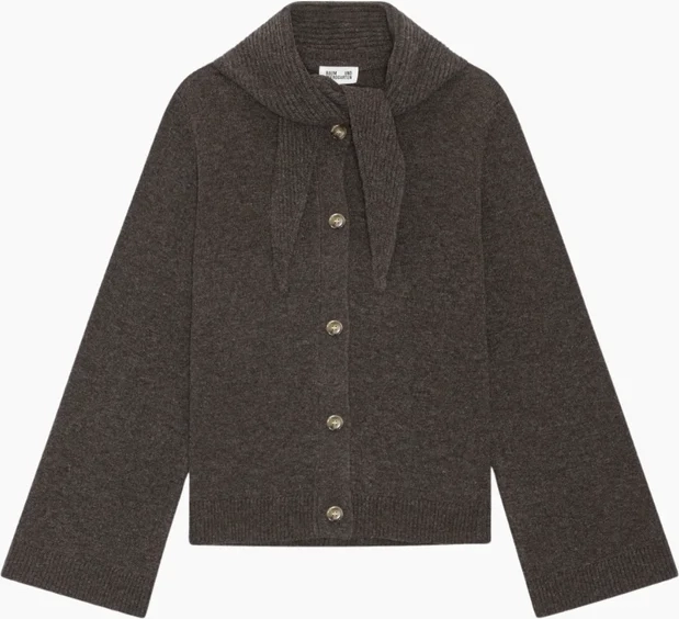 Baum und Pferdgarten Clarine Cardigan Strik Dame - Coffee Brown