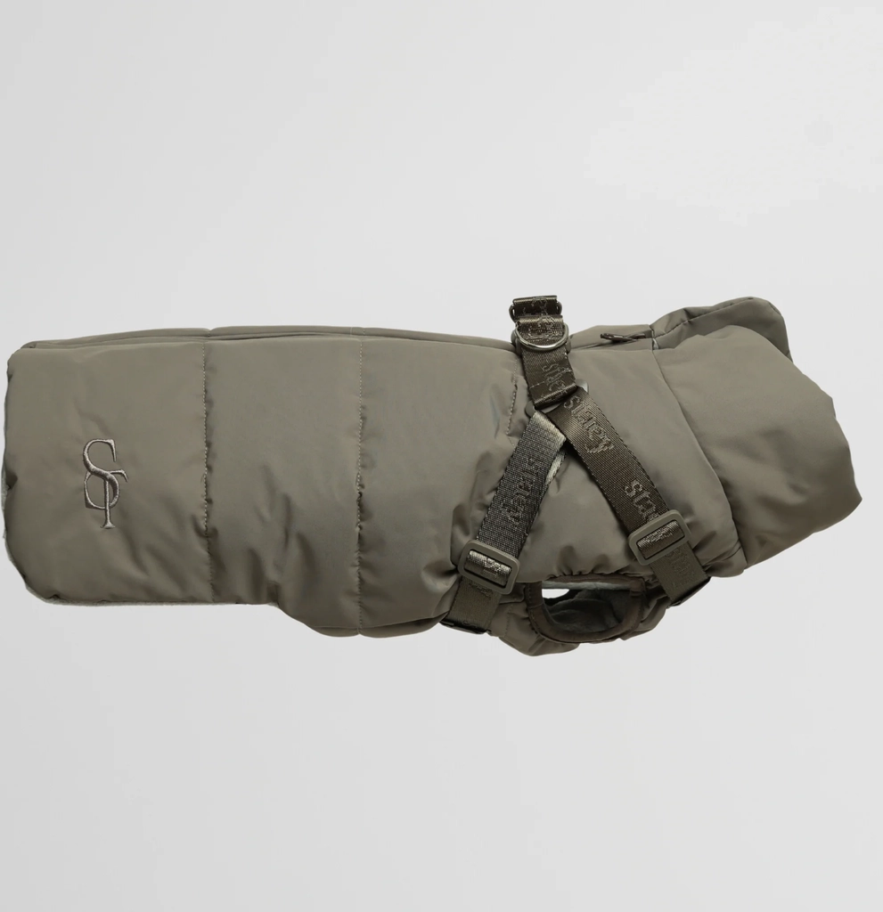 Staey Vera Dog Coat with Harness - Sage