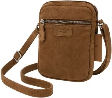 corium crossbody taske i ægte sand ruskind | allround rummelig og cool form