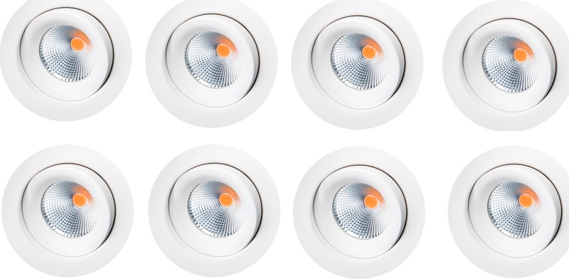SG Armaturen Junistar Eco MV 8-P White Loftplafond ∅ 9cm