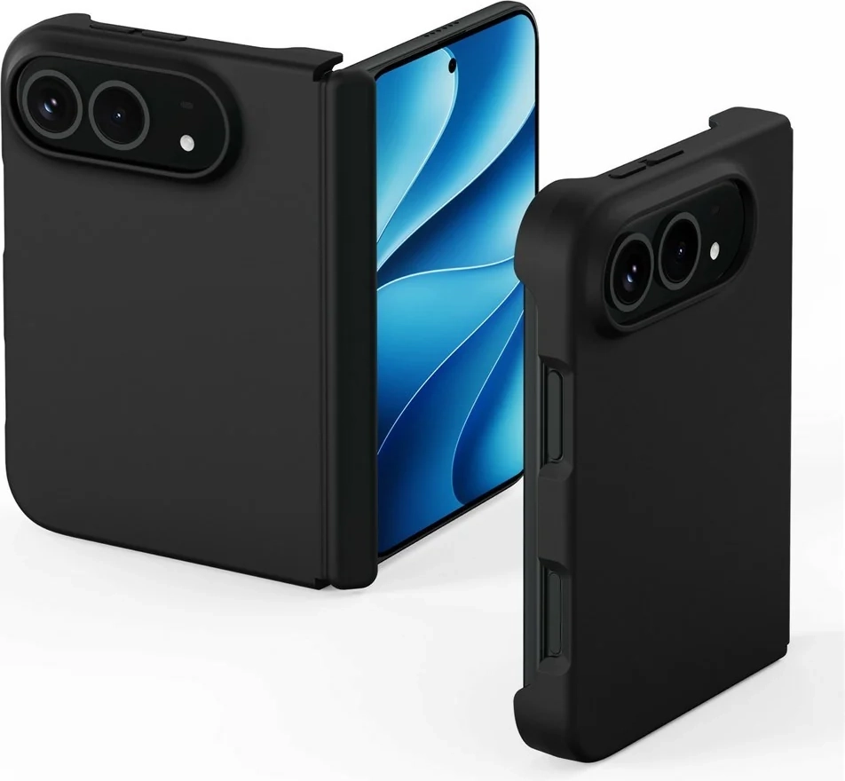 DUX DUCIS Piel Series iPhone Fold Silikone Bagsidecover - MagSafe Kompatibel - Sort