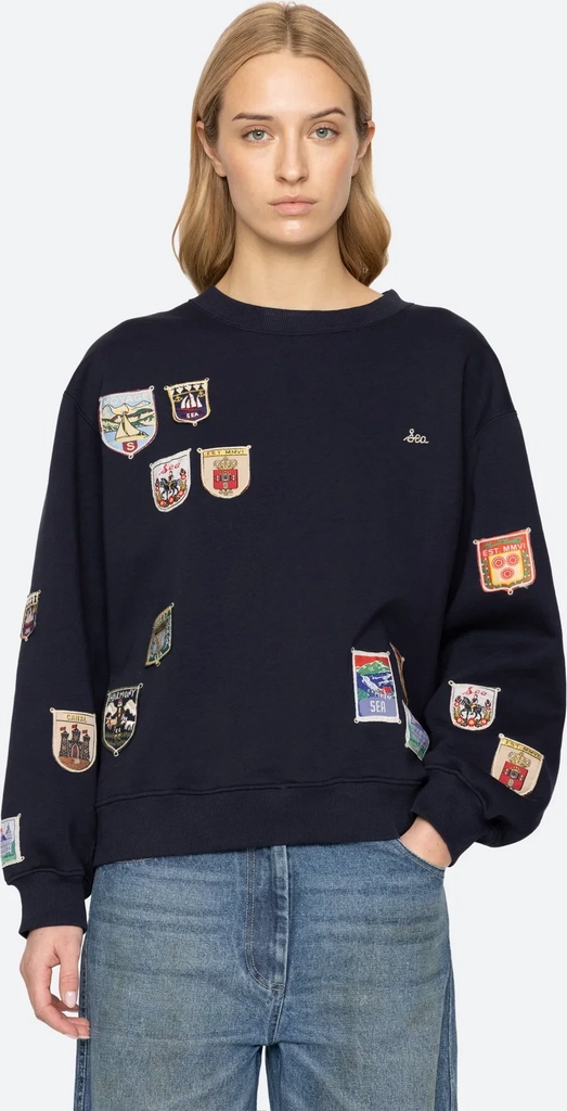 davis patchwork sweatshirt