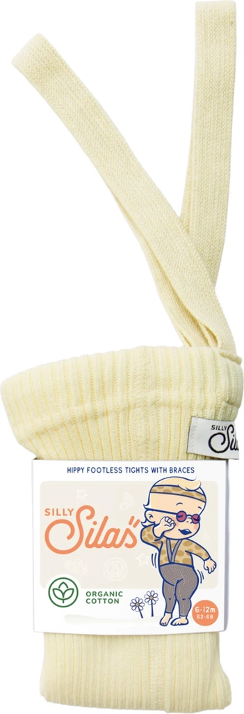 silly silas hippy footless strømpebukser med braces lemon icing