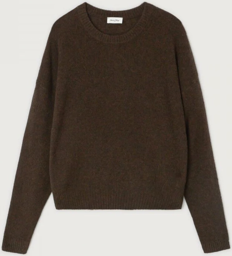 American Vintage Striktrøje Choco Melange - Ouity