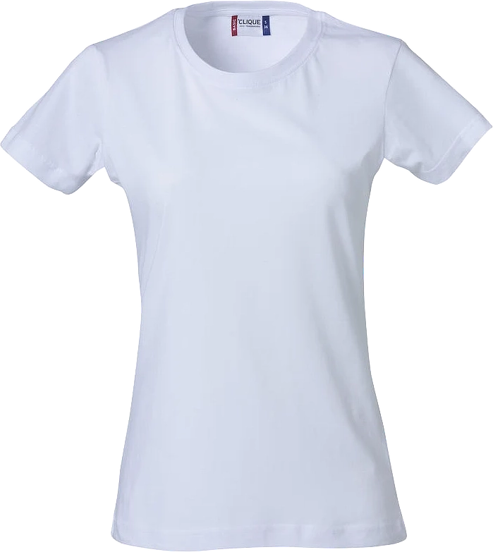 clique basic dame t-shirt, hvid