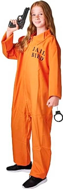 Halloween orange fange kostume 180