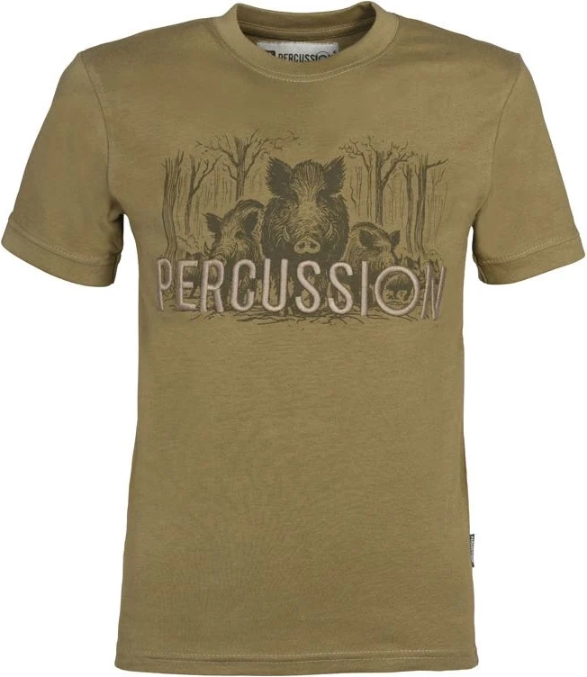 percussion t-shirt m. vildsvin barn