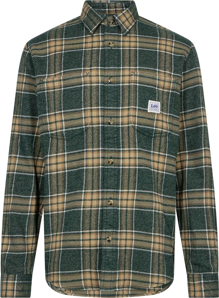 Lee Workwear_Shirt_2. 0 Ponderosa_Pine Mand Olv,Sg,Ms,Htr,Mlgrn,Btlgr Overshirts Str S - hos Magasin