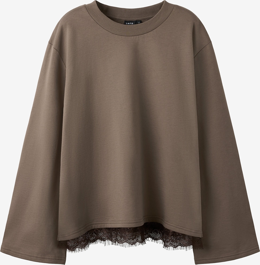LMTD Nlfbella Ls Lace Top - Brown
