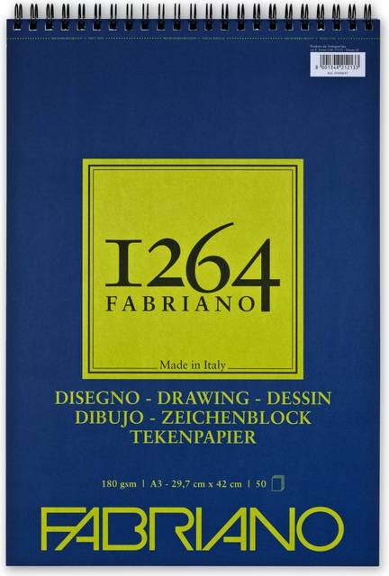 Fabriano Tegneblok Spiralbundet F-1264 A3