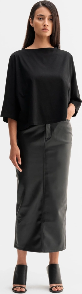 thea jersey tee black