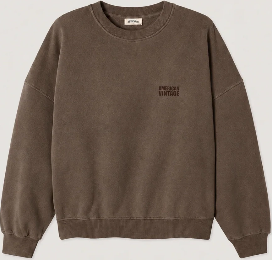 American Vintage - Sweatshirt - Vintage Walnut - Plizzy - S