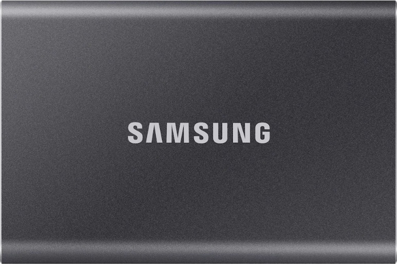 SAMSUNG - T7 Grå - Extern SSD - 1 To - USB 3.2 - Läshastighet upp till 1 050 Mo/s