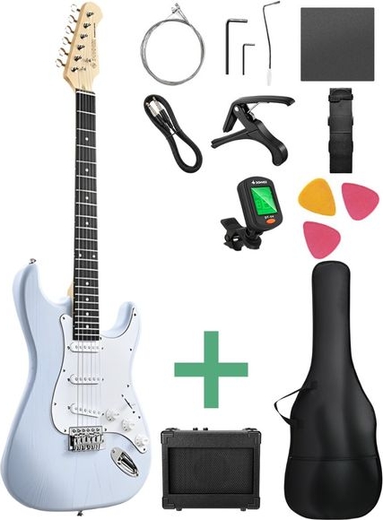 donner dst-80 elgitarr paket matton black