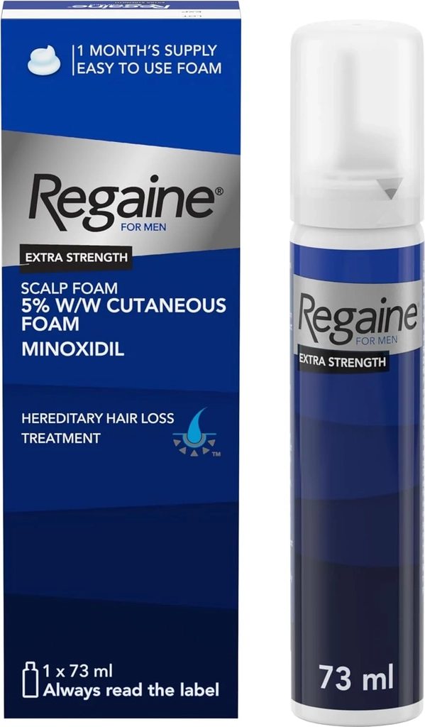 regaine for men 5% minoxidil scalp foam 73ml