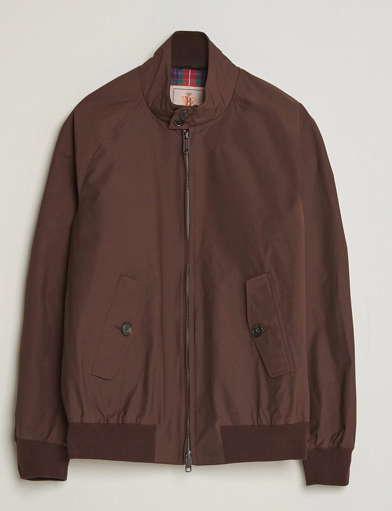 baracuta g9 original harrington jacket brown cigar