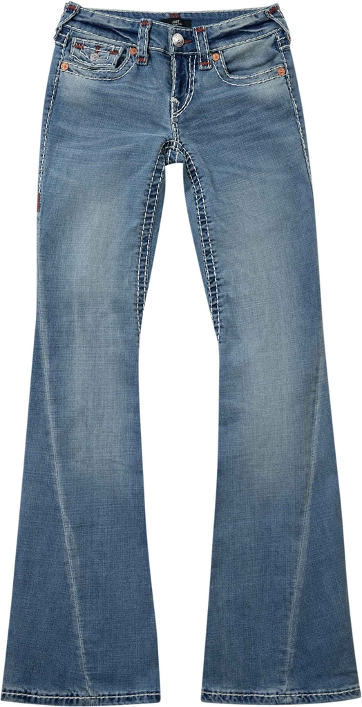 True Religion Joey LR Flare SUP T Flap Kvinde Ridge Mist Flared & Bootcut Jeans Str 30 - hos Magasin