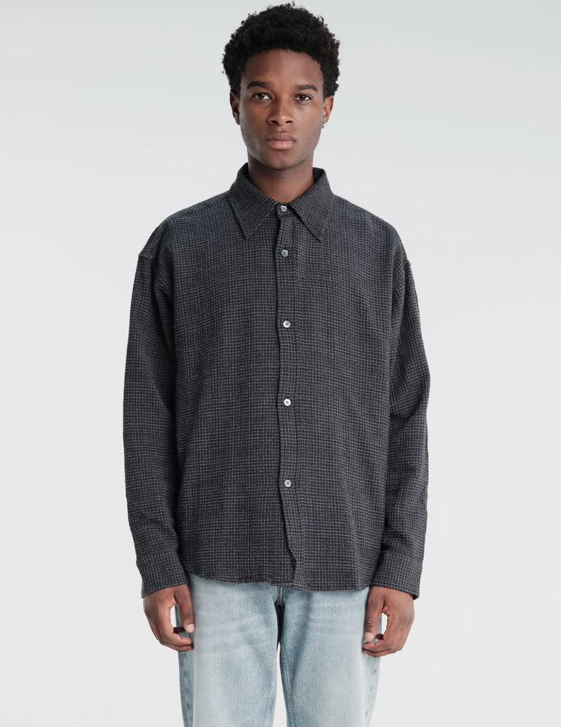 vacation shirt in midnight check