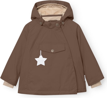 mini a ture vinterjakke matwang fleece lined - chestnut brown