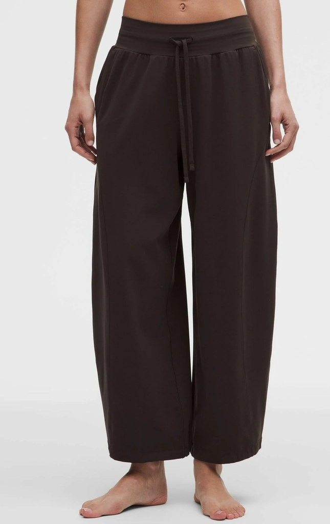 lululemongroove low-rise relaxed cinch - bukser - mahogany muse
