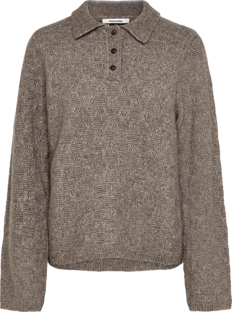 Holzweiler Jackie Polo Sweater - Taupe