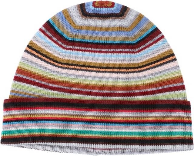 merino wool 'signature stripe' beanie hat