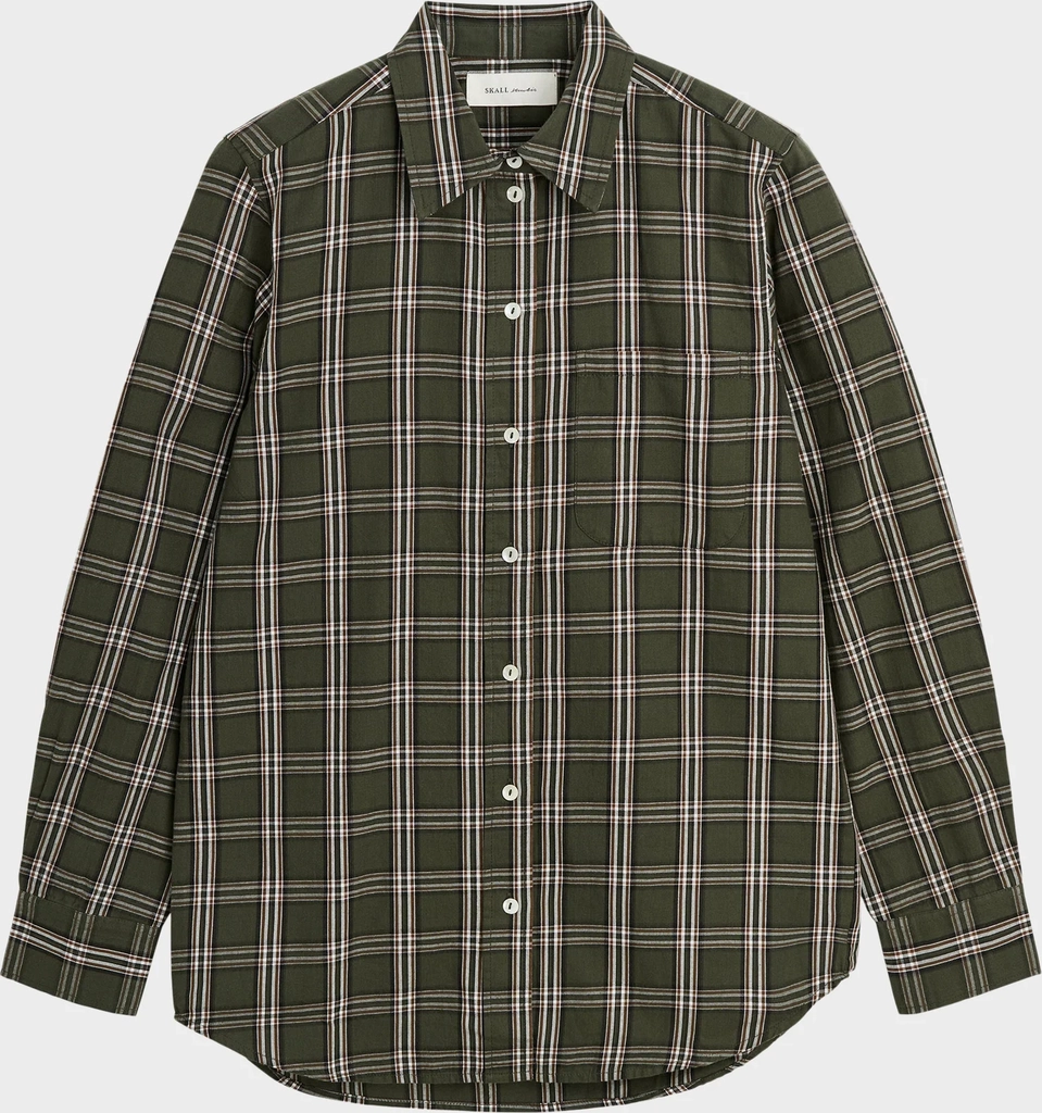 nico shirt green/white check