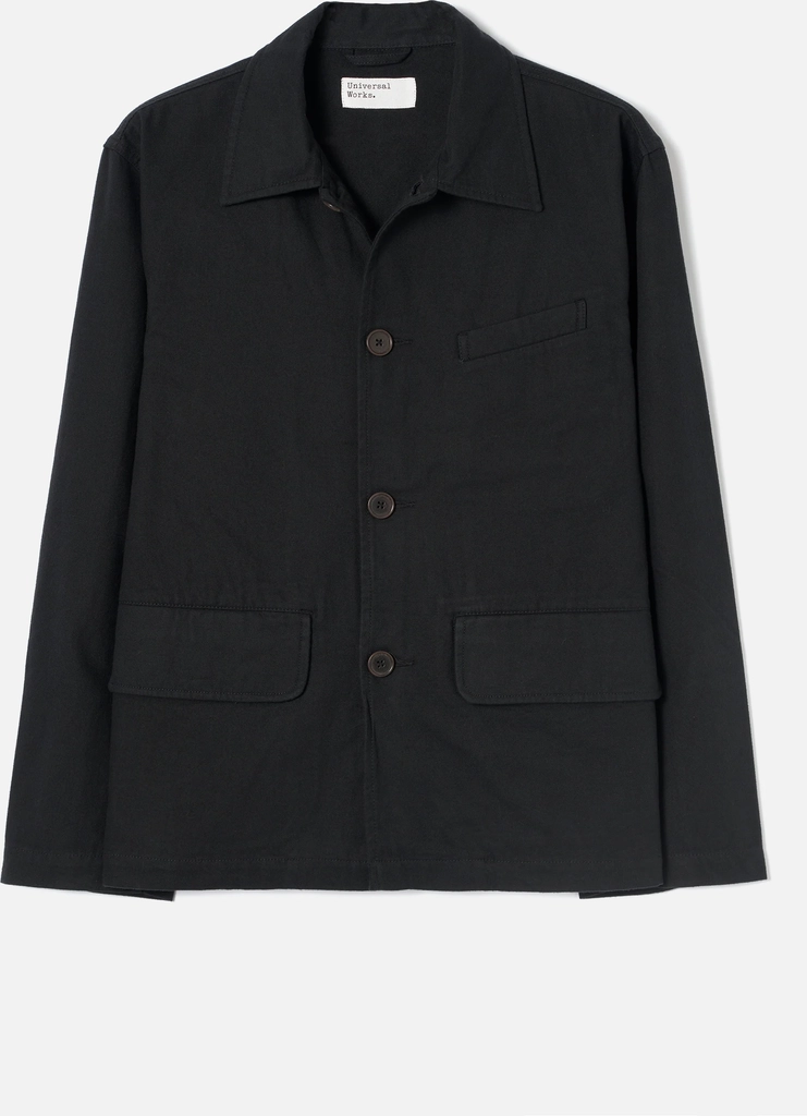 black brushed moleskin franck jacket
