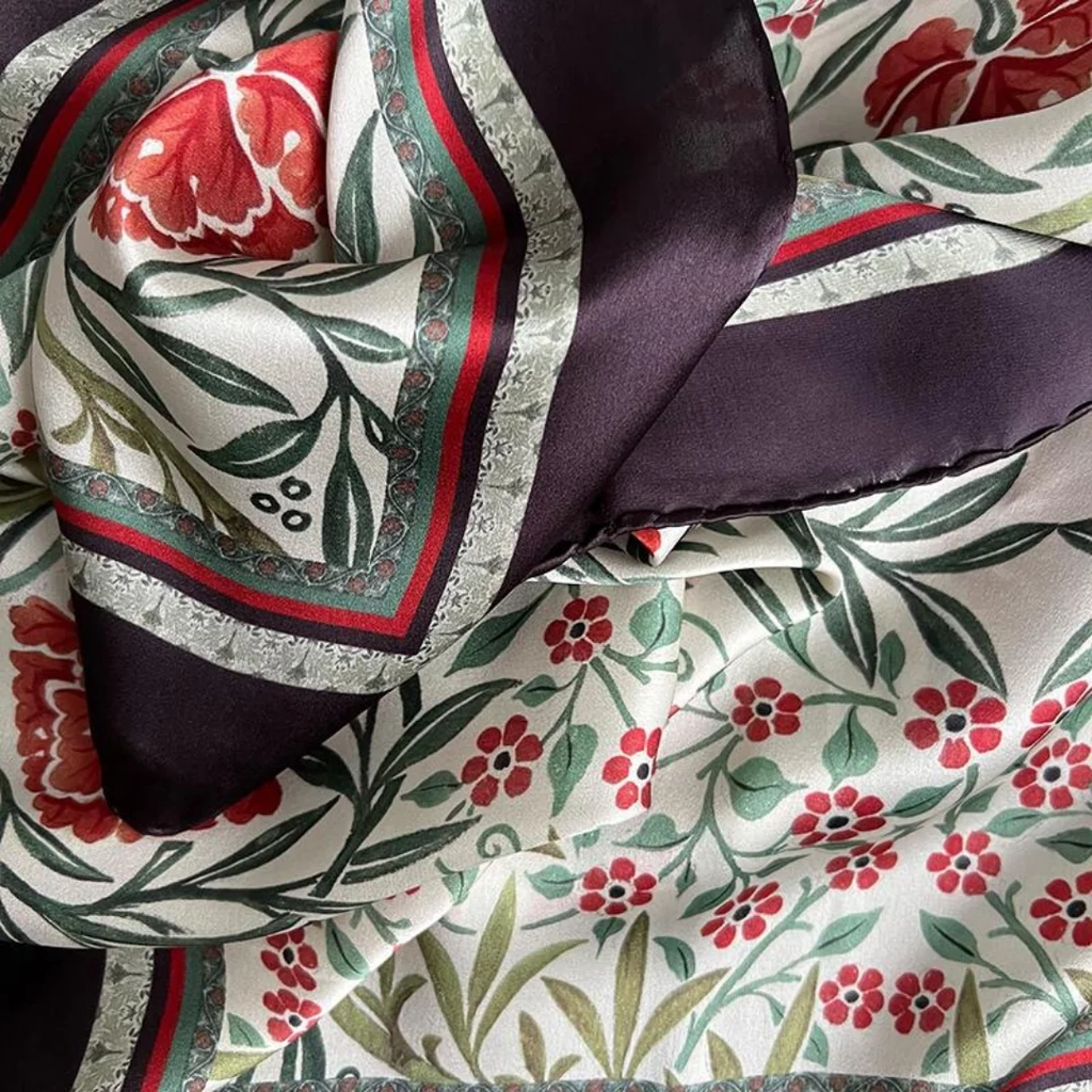 silketørklæde william morris