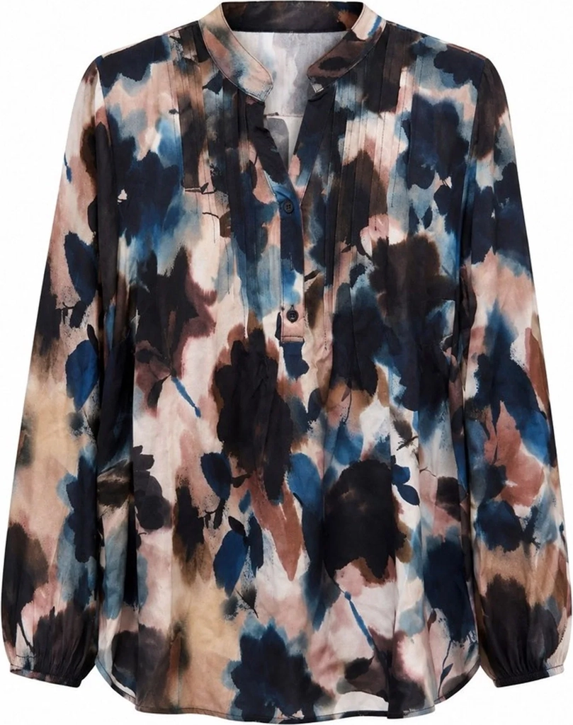 2 Biz Elsa Bluse Blå Mix