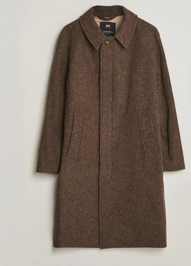 gloverall hynes wool coat mocha