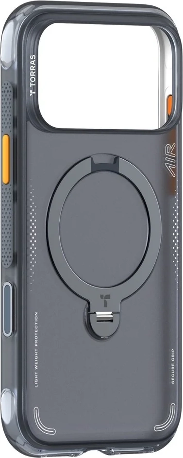 iPhone 18 Pro / 17 Pro TORRAS Ostand Q3 Air Bagside Cover - MagSafe Kompatibel - Sort