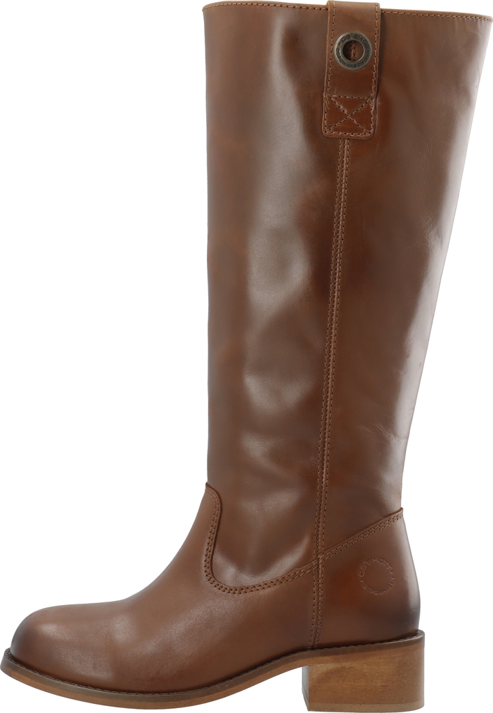 casvilma high shaft boot - stone leather - cognac