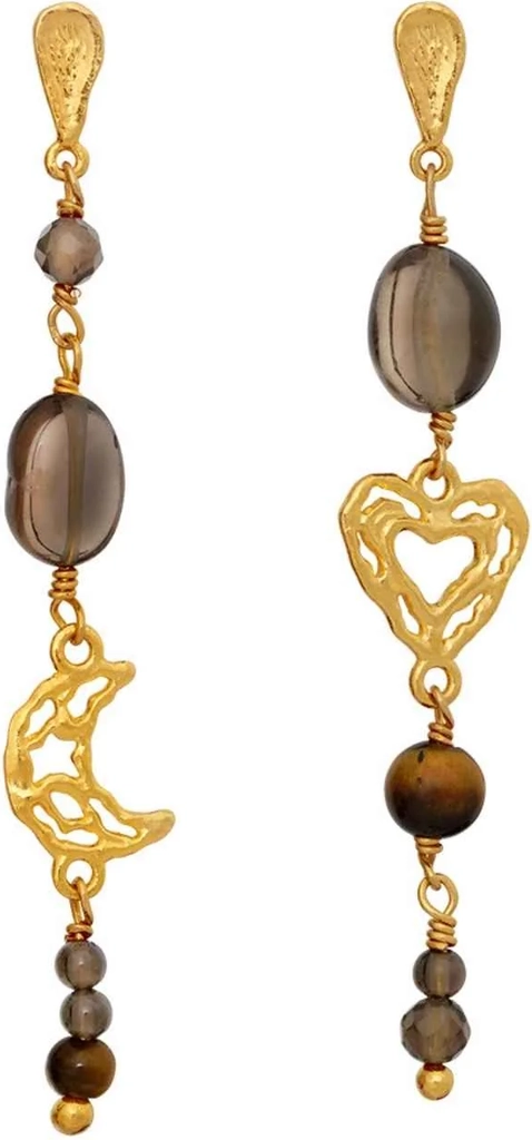 maanesten øreringe - alberte - gold colour