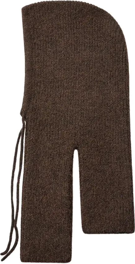 Co'Couture Gina Balaclava Knit Dark Brown