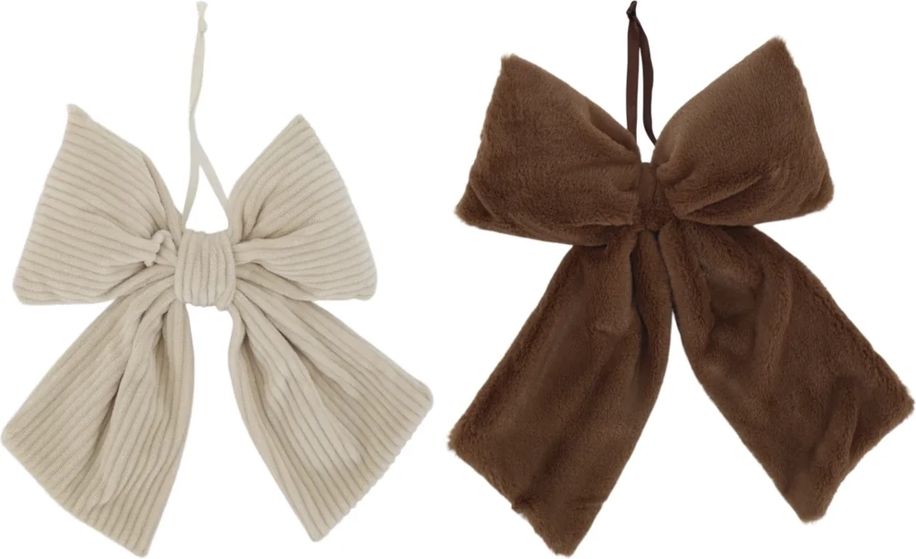 Chic Antique sløjfe - sæt af 2 - beige / mocca