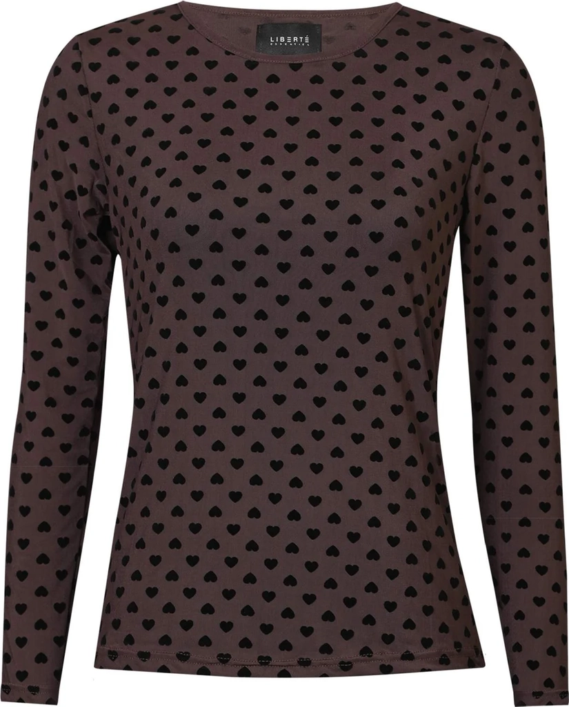 libertè dame mesh ls - dark brown medium heart