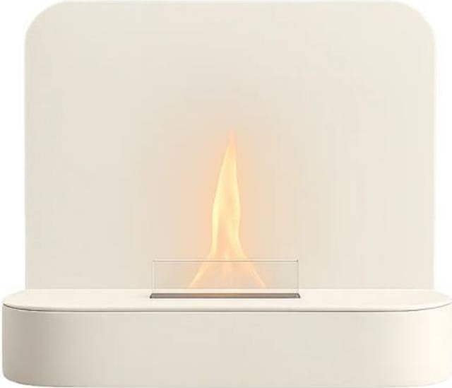 vtwonen tafelhaard glow solo 90 - wit - 40 x 14,5 x 35,5 cm
