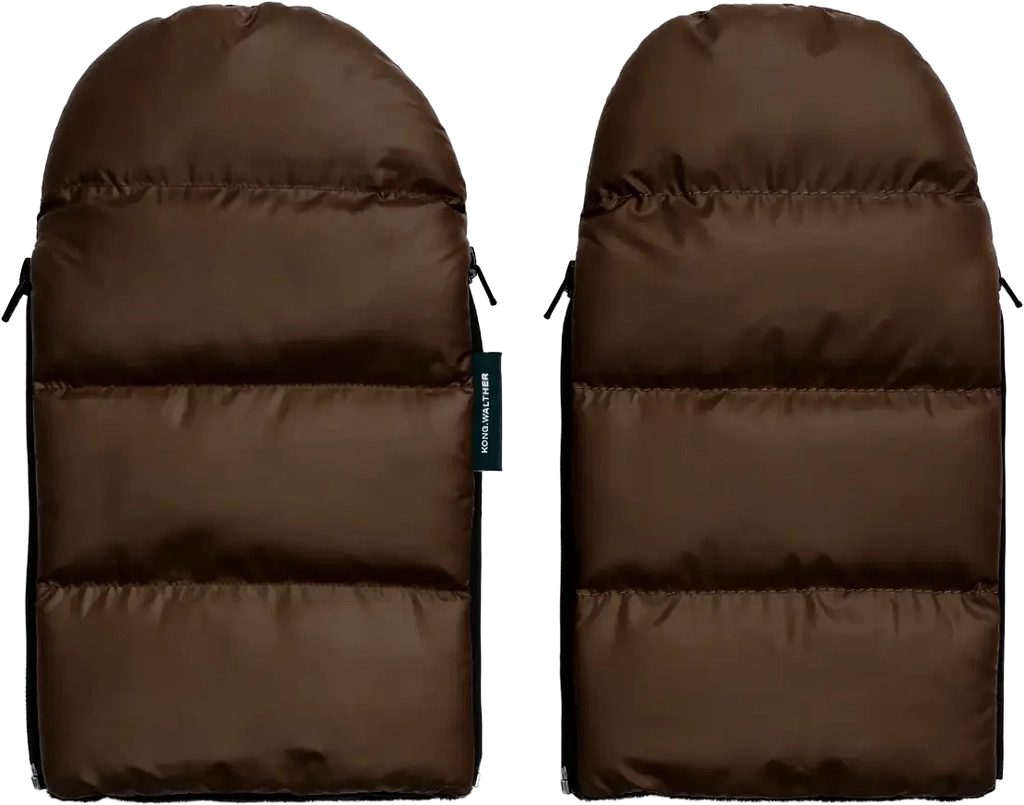 KongWalther Kong Walther Stroller Gloves Puffer Chocolate Brown - PUFFER CHOCOLATE BROWN - One Size