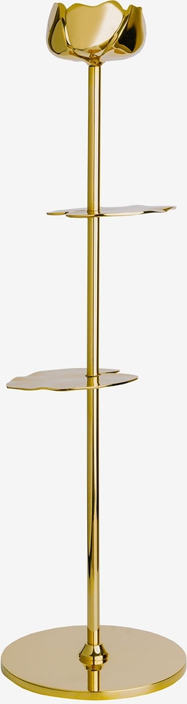 Hilke Collection Candlestand Ninfea - Gold - H35CM x 12