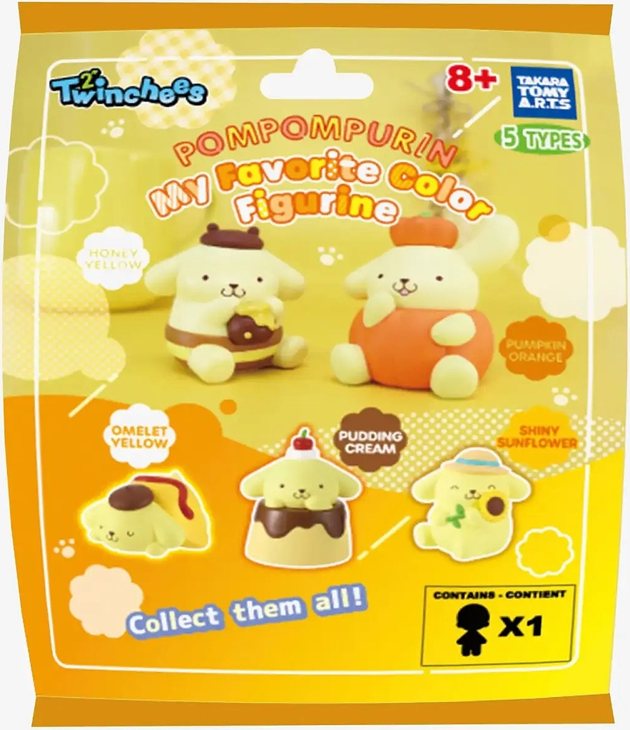Trend Twinchees Pompompurin My Favorite Color Fig. Asst. - Yellow - ONE SIZE