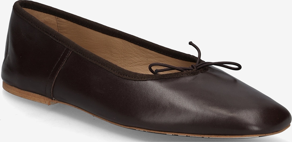 A.P.C. Cleo Ballet Flats Smooth Leather - Black