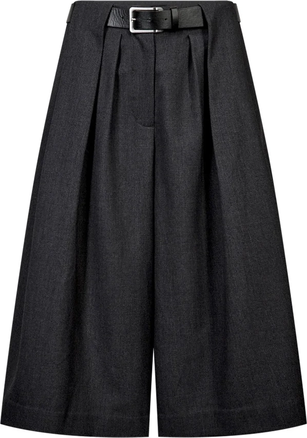 copenhagen muse tailor shorts med bælte - mørkegrå