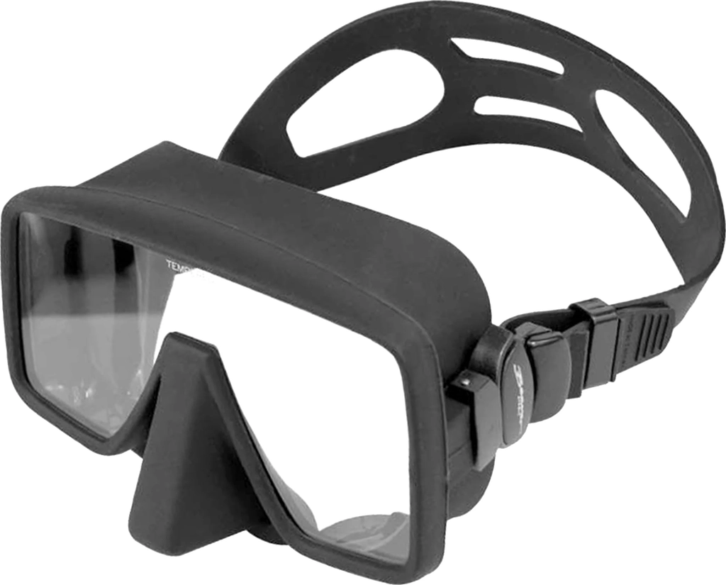 beaver atomic frameless dive mask black silicone
