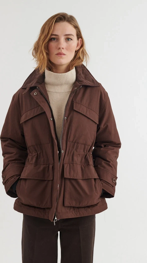 asani jacket - chicory coffee